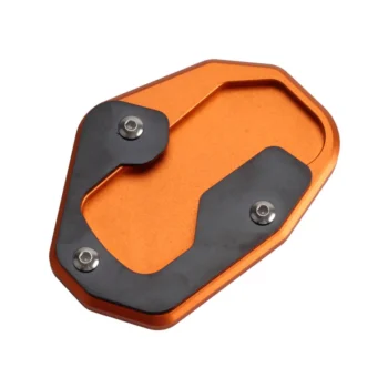 CNC Kickstand Side Stand Enlarge Extension Foot Pad  Orange